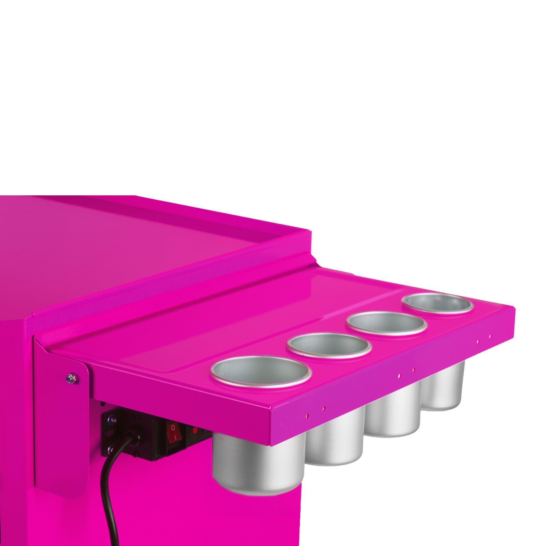 Versatile Pink Power Tool Box with Extra Storage Compartments